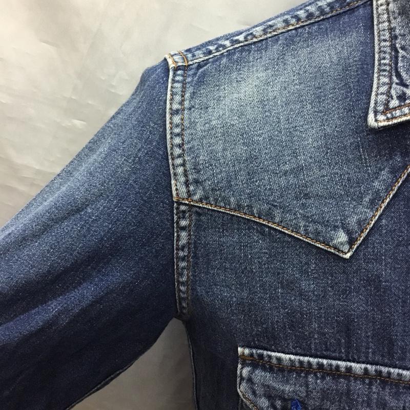 ブルーブルー BLUE BLUE シャツ、ブラウス 長袖 S 無地 インディゴ / インディゴ /  メンズ USED 古着 中古 10121706