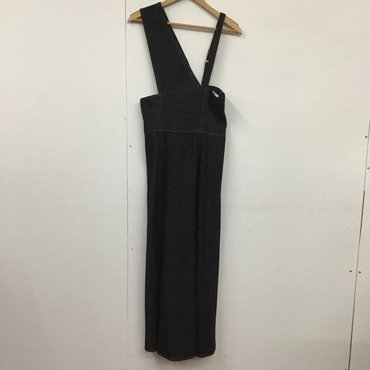 ムルーア MURUA ワンピース ロングスカート 012140302101 アシンメトリーパターンロングワンピース M 無地 黒 / ブラック /  レディース USED 古着 中古 10131526