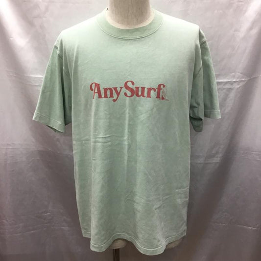 ベイフロー BAYFLOW Tシャツ 半袖 半袖カットソー プリントTシャツ クルーネックカットソー 3 プリント 緑 / グリーン /  メンズ USED 古着 中古 10114145