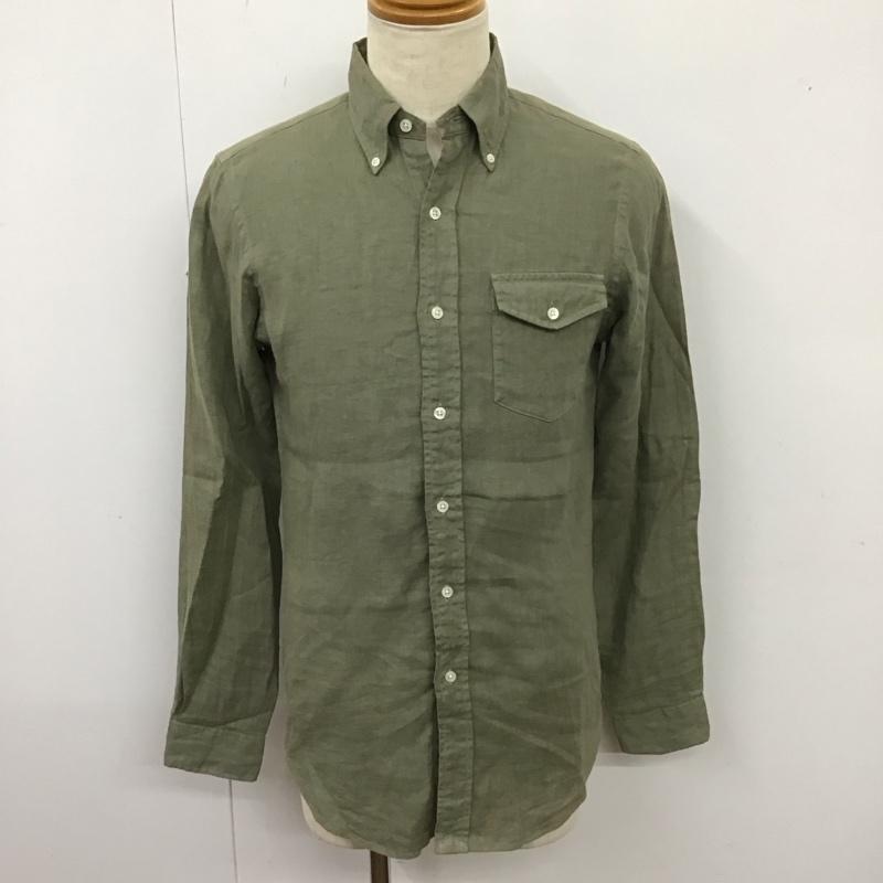 ラルフローレン ラグビー RALPH LAUREN RUGBY シャツ、ブラウス 長袖 長袖シャツ カラーシャツ ポケットシャツ 長袖カットソー XS 無地 カーキ / カーキ /  メンズ USED 古着 中古 10114634