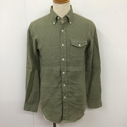 ラルフローレン ラグビー RALPH LAUREN RUGBY シャツ、ブラウス 長袖 長袖シャツ カラーシャツ ポケットシャツ 長袖カットソー XS 無地 カーキ / カーキ /  メンズ USED 古着 中古 10114634