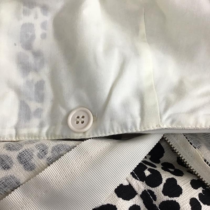 スライ SLY ワンピース ロングスカート 030DSZ33-2120 MINUTE LEO 2WAY JUMPER SK 0 ヒョウ柄・レオパード柄 アイボリー / アイボリー / X 黒 / ブラック /  レディース USED 古着 中古 10114652