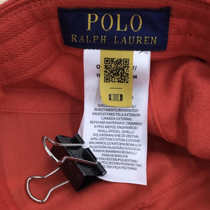 ポロラルフローレン POLO RALPH LAUREN 帽子 キャップ FREE ロゴ、文字 赤 / レッド /  メンズ USED 古着 中古 10124387