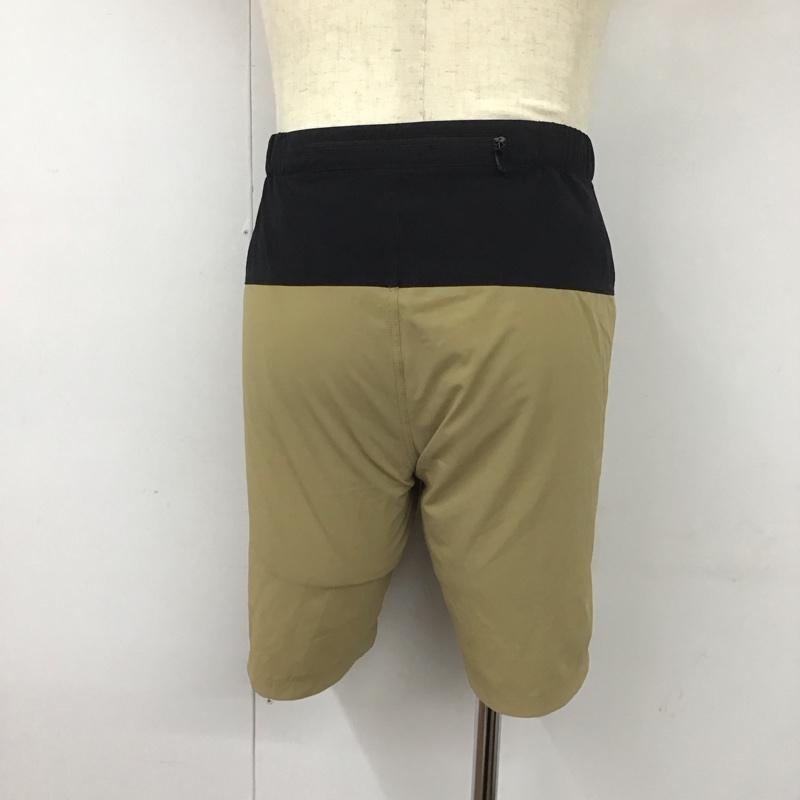 ザノースフェイス THE NORTH FACE パンツ ショートパンツ nb42287 ランニングショートハーフパンツ フレキシブルショーツハーフパンツ S ロゴ、文字 黒 / ブラック / X ベージュ / ベージュ /  メンズ USED 古着 中古 10112180