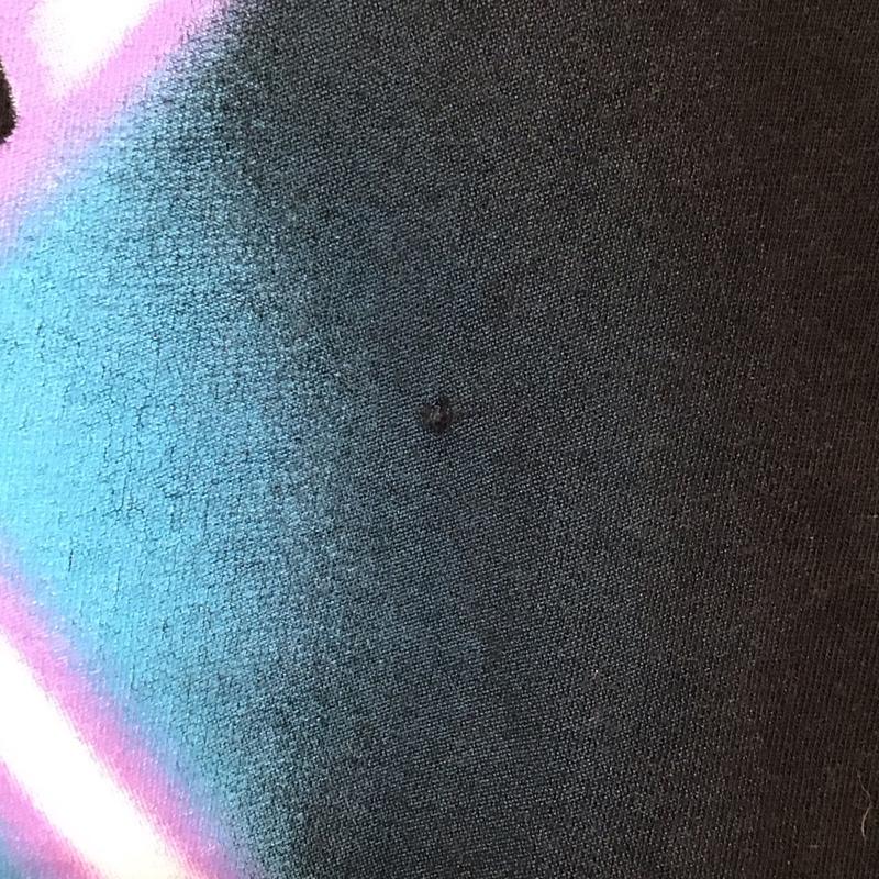 ディズニー Disney Tシャツ 半袖 M プリント X ロゴ、文字 黒 / ブラック /  メンズ USED 古着 中古 10134532