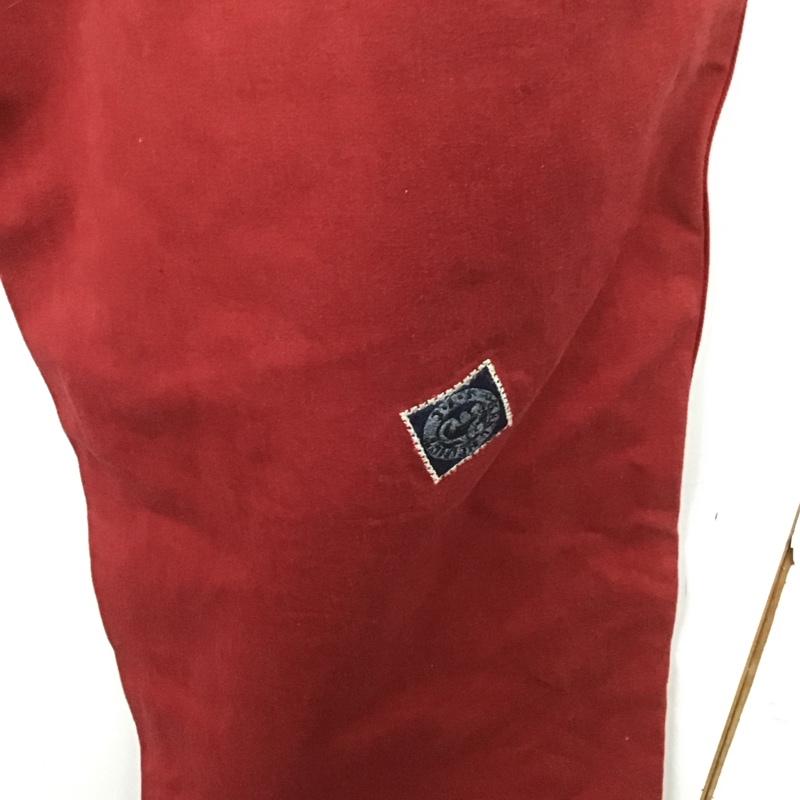 カールヘルム KARLHELMUT パンツ デニム、ジーンズ デニムパンツ ワイドパンツ カジュアルパンツ LL ロゴ、文字 赤 / レッド /  メンズ USED 古着 中古 10144890