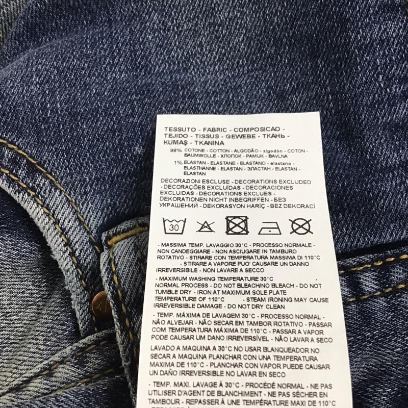 アルマーニエクスチェンジ ARMANI EXCHANGE パンツ デニム、ジーンズ デニムパンツ ストレートパンツ ワイドパンツ カジュアルパンツ ストレッチ 36 無地 インディゴ / インディゴ /  メンズ USED 古着 中古 10116622