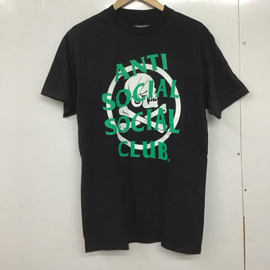 ネイバーフッド NEIGHBORHOOD Tシャツ 半袖 半袖カットソー プリントTシャツ クルーネックカットソー antisocialsocialclub M プリント 黒 / ブラック /  メンズ USED 古着 中古 10132887
