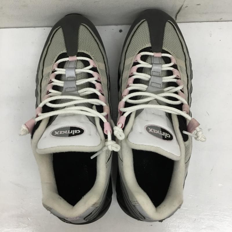 ナイキ NIKE スニーカー スニーカー Air Max 95 Gunsmoke/Pink Foam CJ0588-001 28.5cm ロゴ、文字 灰 / グレー / X 桃 / ピンク /  メンズ USED 古着 中古 10144474