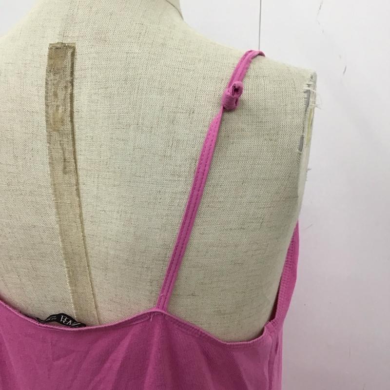 ザラ ZARA ワンピース ロングスカート 1044 627 620 キャミワンピース ティアード M 無地 桃 / ピンク /  レディース USED 古着 中古 10118831