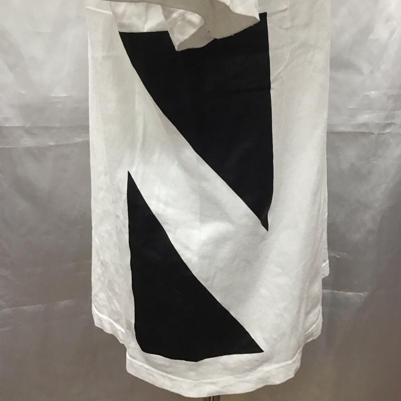 ニューエラ NEW ERA Tシャツ 半袖 半袖カットソー プリントTシャツ クルーネックカットソー XL ロゴ、文字 白 / ホワイト / X 黒 / ブラック /  メンズ USED 古着 中古 10111800