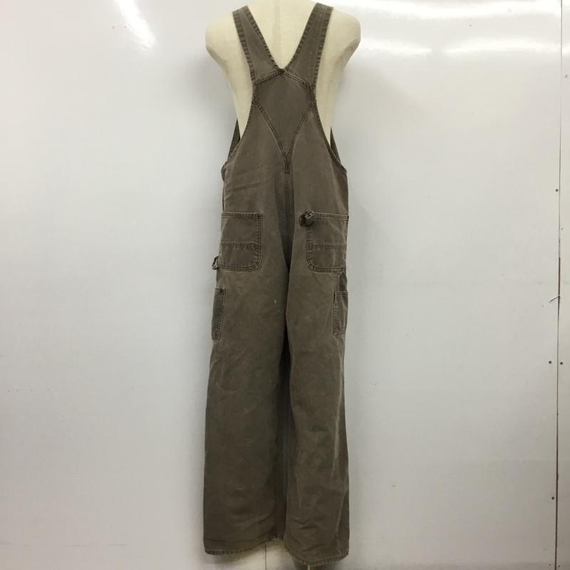 カーハート Carhartt サロペット・オーバーオール サロペット、オーバーオール オーバーオール オールインワン ワイドパンツ カジュアルパンツ ロゴ、文字 茶 / ブラウン /  メンズ USED 古着 中古 10115213