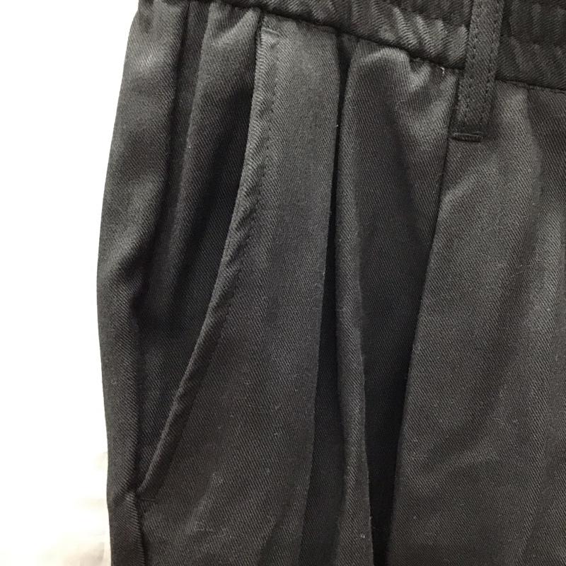 フリークスストア FREAK S STORE パンツ スラックス スラックスパンツ ワイドパンツ カジュアルパンツ センタータックパンツ L 無地 黒 / ブラック /  メンズ USED 古着 中古 10113905