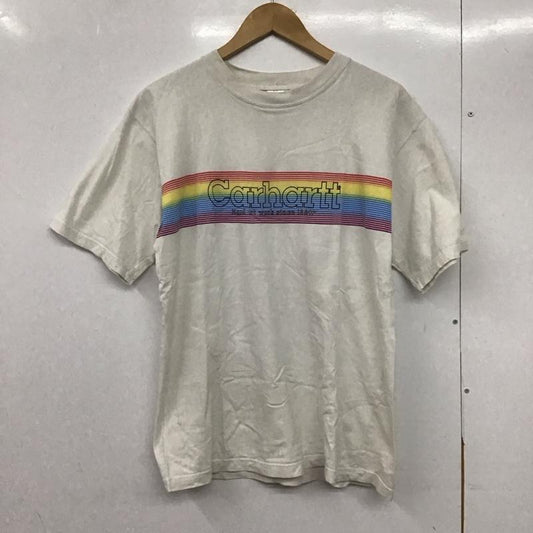 カーハート Carhartt Tシャツ 半袖 半袖カットソー プリントTシャツ クルーネックカットソー M ロゴ、文字 マルチカラー / マルチカラー /  メンズ USED 古着 中古 10145580