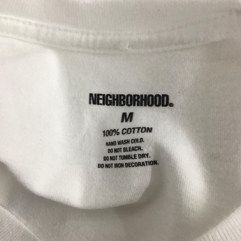 ネイバーフッド NEIGHBORHOOD Tシャツ 半袖 半袖カットソー プリントTシャツ クルーネックカットソー M ロゴ、文字 白 / ホワイト /  メンズ USED 古着 中古 10123759