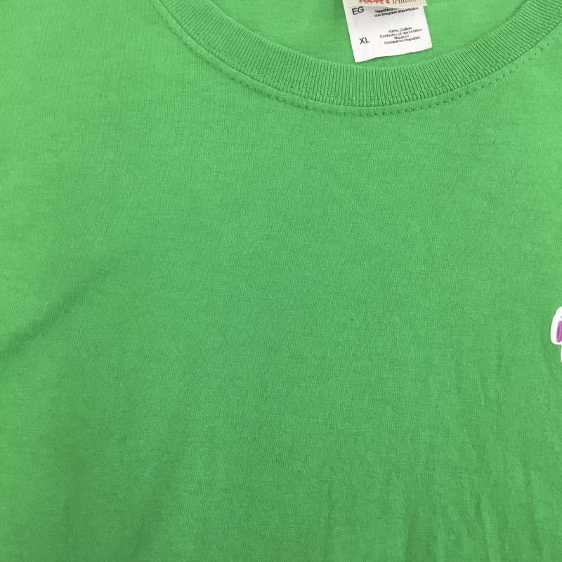 フルーツオブザルーム FRUIT OF THE LOOM Tシャツ 半袖 XL プリント X ワンポイント 緑 / グリーン /  メンズ USED 古着 中古 10133853