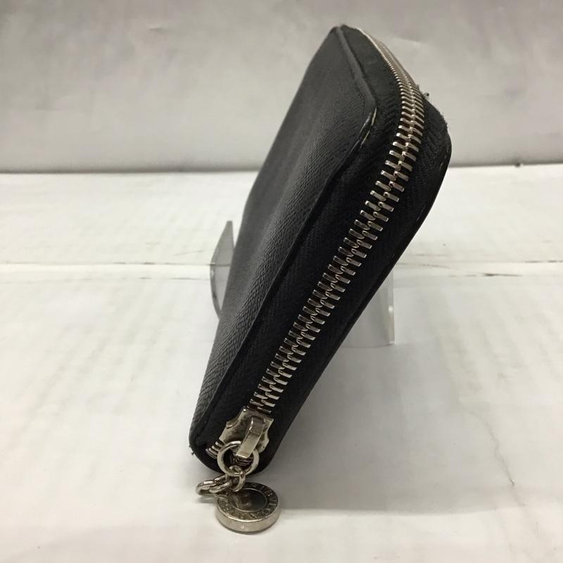 ブルガリ Bvlgari 財布 長財布 ラウンドファスナー 20886 無地 黒 / ブラック /  メンズ USED 古着 中古 10116982