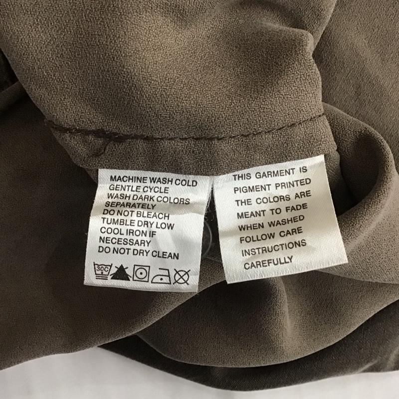 トミーバハマ Tommy Bahama シャツ、ブラウス 長袖 M 無地 茶 / ブラウン /  メンズ USED 古着 中古 10108055