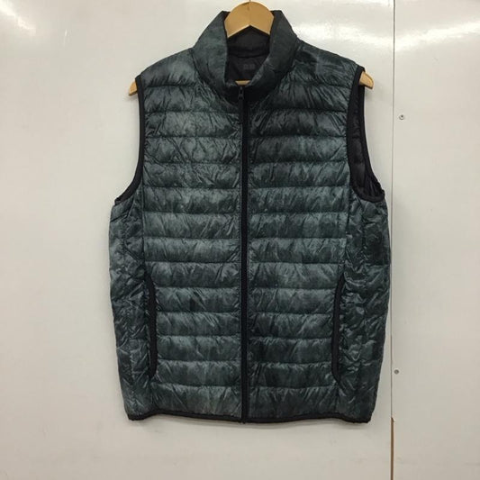ユニクロ UNIQLO ベスト ベスト 315-080246 ウルトラライトダウンベスト ジップアップベスト L 無地 紺 / ネイビー /  メンズ USED 古着 中古 10142576