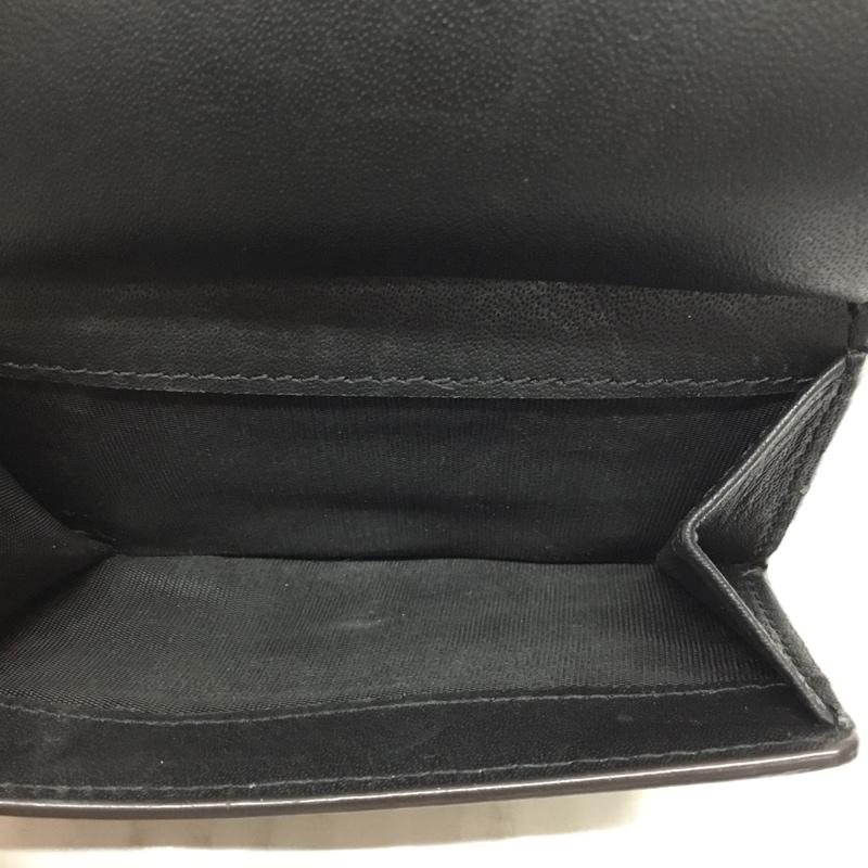 フルラ FURLA 財布 コンパクト財布 三つ折り ミニ財布 ロゴ、文字 黒 / ブラック /  レディース USED 古着 中古 10109225