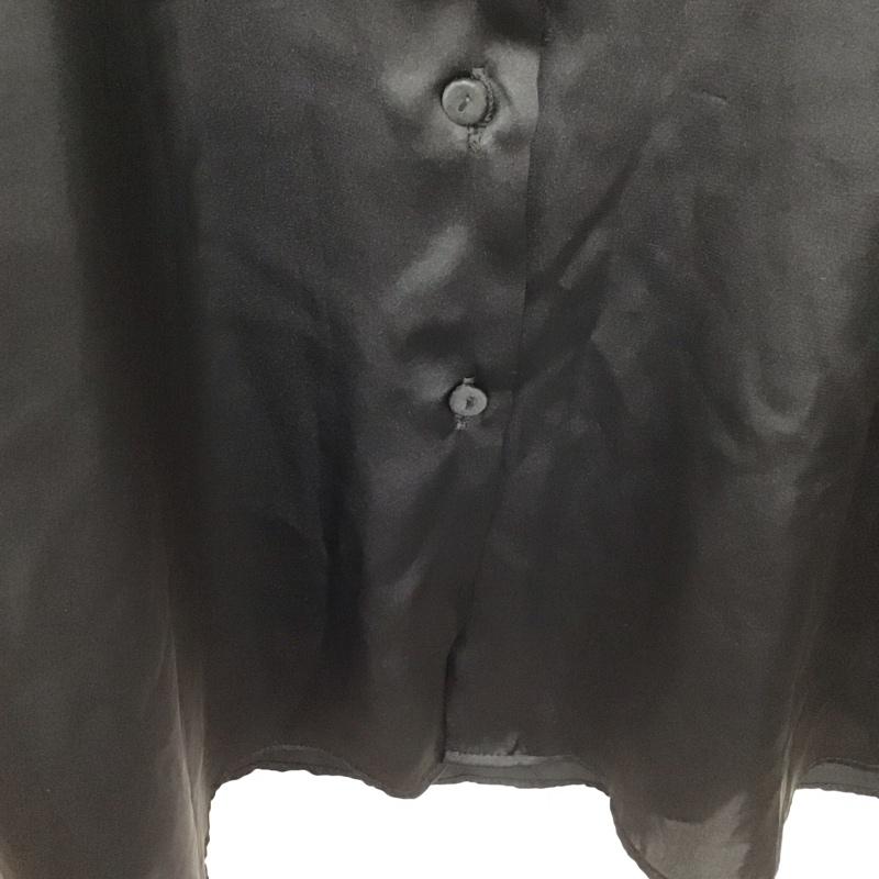 ザラ ZARA シャツ、ブラウス 長袖 3666 156 800 ドロップショルダー L 無地 黒 / ブラック /  レディース USED 古着 中古 10131107