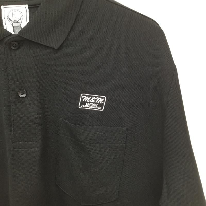 エムアンドエム M&M カットソー 長袖 03-3721-0903 M&M 長袖カットソー L 無地 黒 / ブラック /  メンズ USED 古着 中古 10128189
