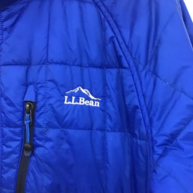 エルエルビーン L.L.Bean ジャケット、上着 ジャケット、ブレザー ジップアップジャケット ナイロンジャケット アウター ダウンジャケット L ロゴ、文字 青 / ブルー /  メンズ USED 古着 中古 10136224