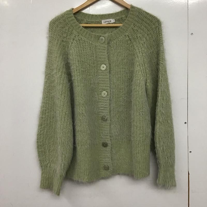 レプシィム LEPSIM カーディガン 長袖 長袖ニットカーディガン 前ボタン ノーカラー FREE 無地 マルチカラー / マルチカラー /  レディース USED 古着 中古 10147682