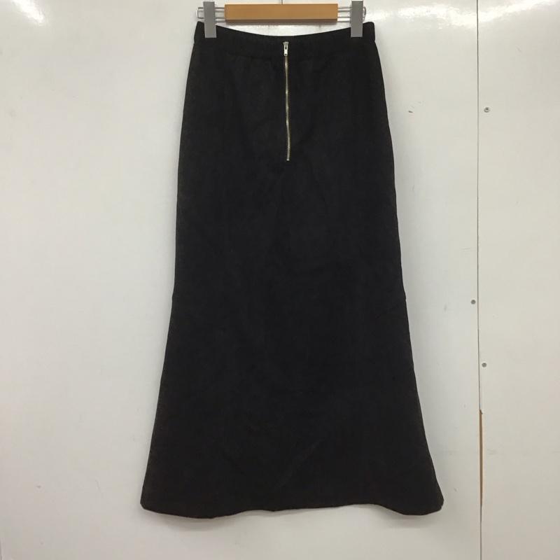 ジーナシス JEANASIS スカート ロングスカート JS050661TS ヌバックライクマーメイドスカート M 無地 黒 / ブラック /  レディース USED 古着 中古 10140245