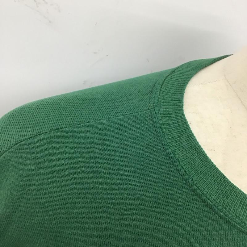 古着 USED トレーナー 長袖 長袖トレーナー スウェット クルーネック リブスウェットカットソー 古着 XXL ロゴ、文字 緑 / グリーン /  メンズ USED 古着 中古 10124707