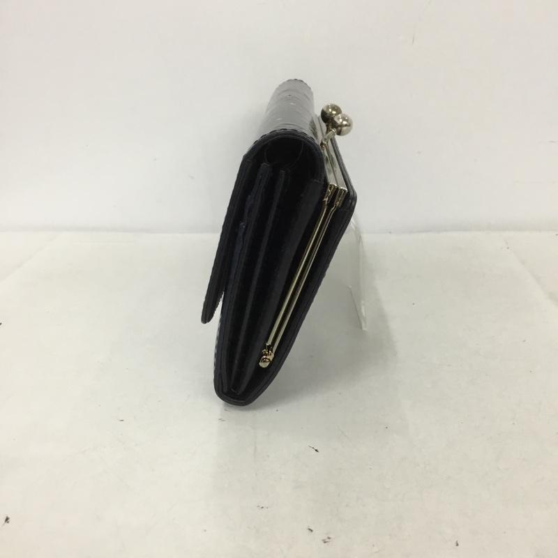 アナスイ ANNASUI 財布 長財布 がま口 星 総柄 紺 / ネイビー /  レディース USED 古着 中古 10140029