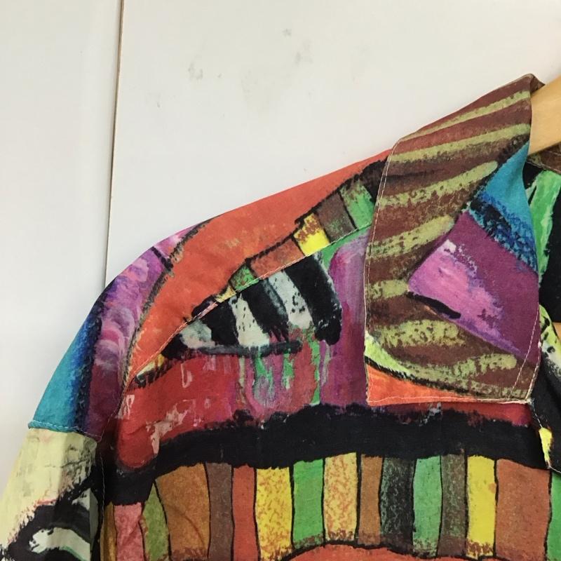 ジュンメン JUNMEN シャツ、ブラウス 半袖 半袖シャツ プリントシャツ ポケットシャツ 80s 90s プリント マルチカラー / マルチカラー /  メンズ USED 古着 中古 10131110