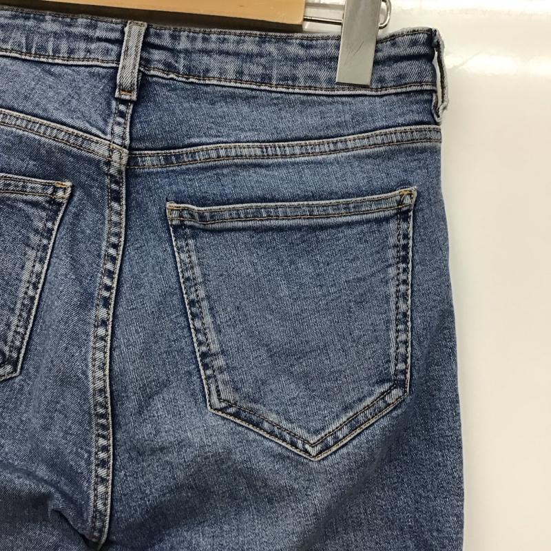ザラ ZARA パンツ デニム、ジーンズ 38 無地 水色 / ライトブルー /  レディース USED 古着 中古 10130988