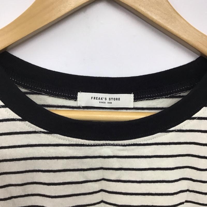 フリークスストア FREAK S STORE Tシャツ 半袖 1121248901372 ワンポイントハート刺繍 フレンチスリーブTシャツ FREE ボーダー柄 マルチカラー / マルチカラー /  レディース USED 古着 中古 10141565