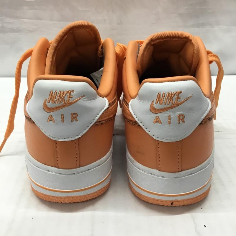 ナイキ NIKE スニーカー スニーカー CT3655-991 AIR FORCE 1 BY YOU 23.5cm 箱有 23.5cm ロゴ、文字 白 / ホワイト / X 橙 / オレンジ /  レディース USED 古着 中古 10114836