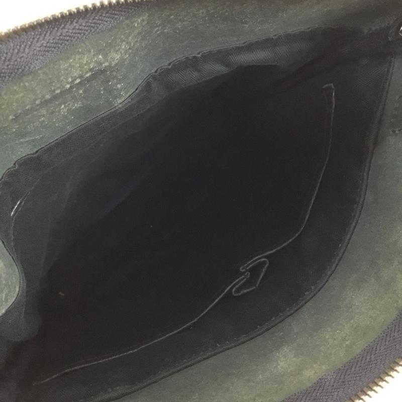 ゲンテン genten ショルダーバッグ ショルダーバッグ レザー ロゴ、文字 紺 / ネイビー /  レディース USED 古着 中古 10147728