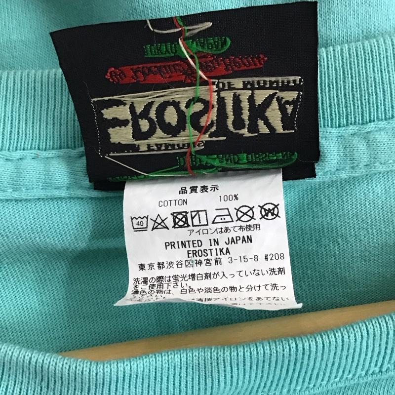 エロスティカ EROSTiKA Tシャツ 半袖 Muscat マスカット KANA MOMONOGI XL プリント 水色 / ライトブルー /  メンズ USED 古着 中古 10123383