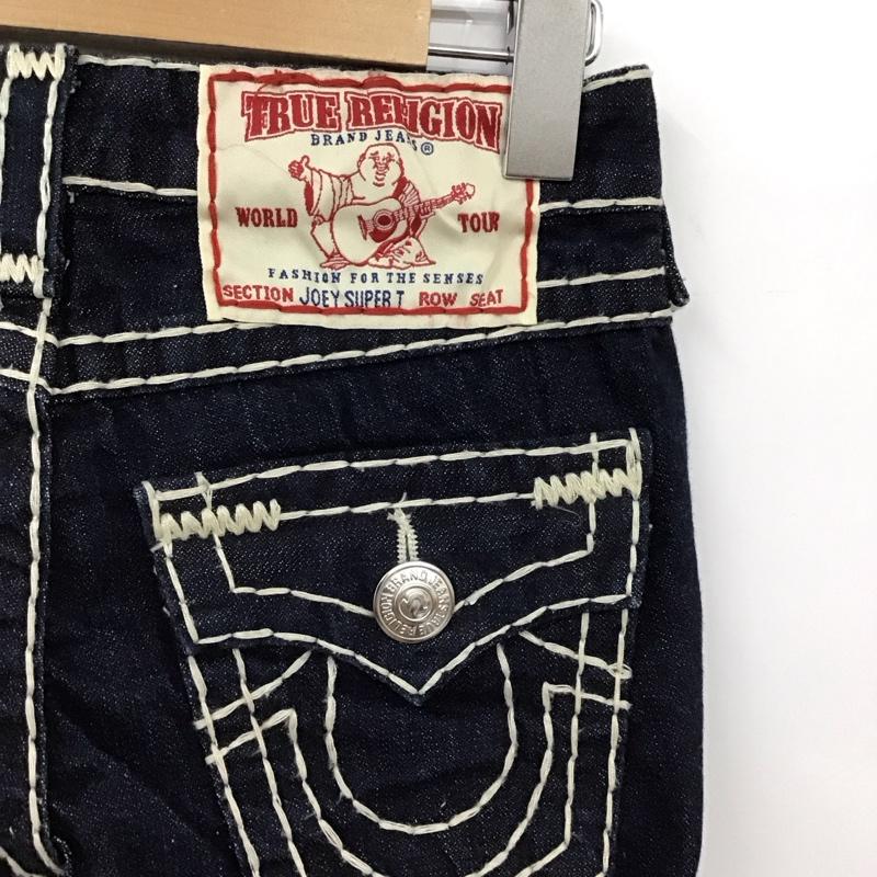 トゥルーレリジョン TRUE RELIGION パンツ デニム、ジーンズ 24503NBT2J JOEY SUPER T 23 無地 紺 / ネイビー /  レディース USED 古着 中古 10117371