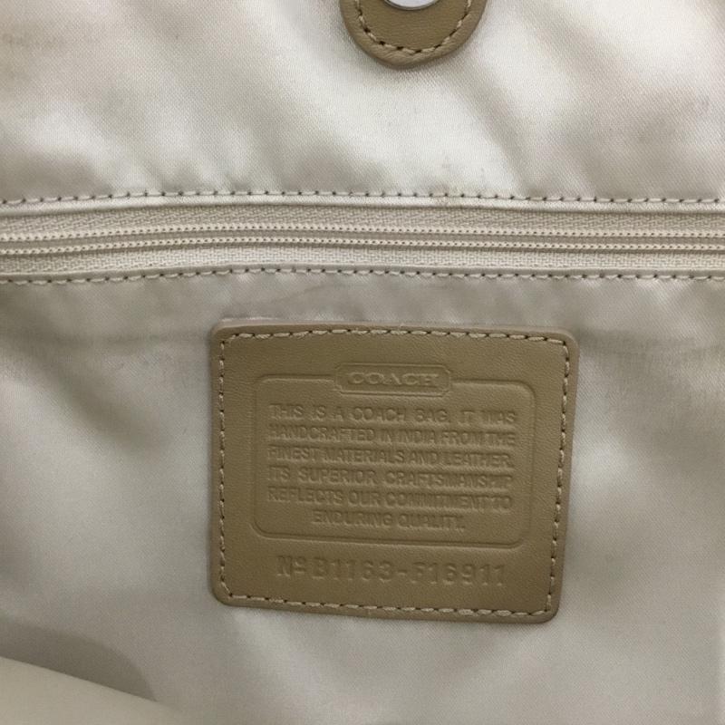 コーチ COACH トートバッグ トートバッグ F16911 シグネチャー 総柄 ベージュ / ベージュ / X 茶 / ブラウン /  レディース USED 古着 中古 10142816