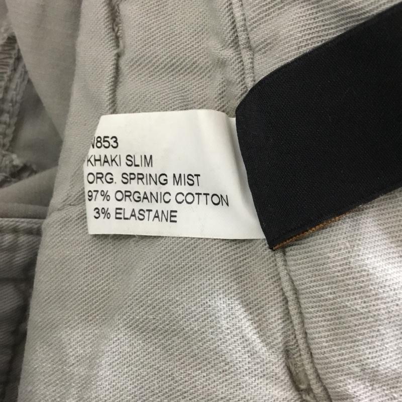 ヌーディージーンズ Nudie Jeans パンツ チノパン チノパン カジュアルパンツ ストレートパンツ スリムパンツ 32インチ 無地 灰 / グレー /  メンズ USED 古着 中古 10117108