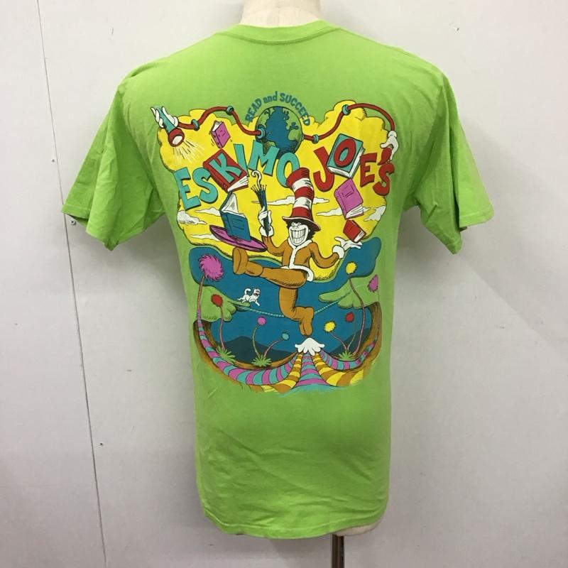 ヘインズ HANES Tシャツ 半袖 00s eskimojoes 半袖カットソー プリントTシャツ 古着 M プリント 緑 / グリーン /  メンズ USED 古着 中古 10114661