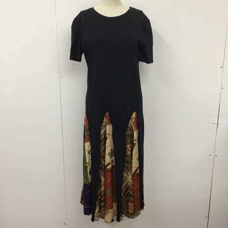 ザラ ZARA ワンピース ロングスカート S 無地 X  黒 / ブラック /  レディース USED 古着 中古 10114143