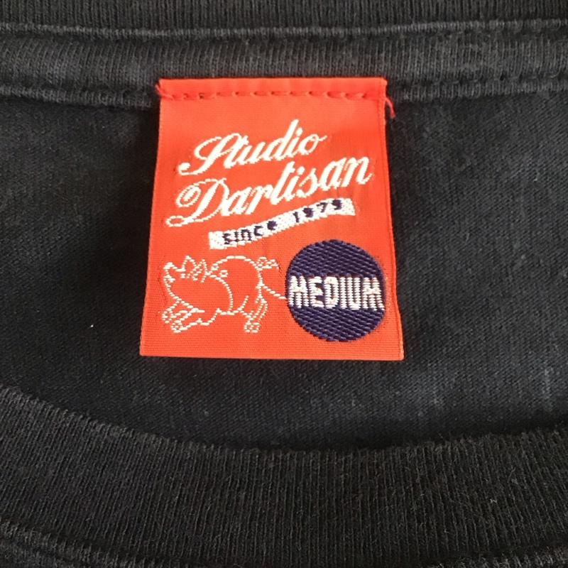 ステュディオ・ダ・ルチザン STUDIO D ARTISAN Tシャツ 半袖 半袖カットソー プリントTシャツ クルーネックカットソー M プリント X ロゴ、文字 黒 / ブラック /  メンズ USED 古着 中古 10107128
