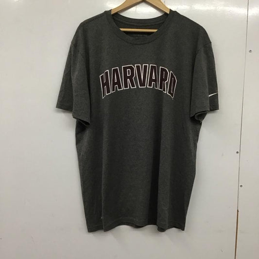 ナイキ NIKE Tシャツ 半袖 半袖カットソー プリントTシャツ クルーネックカットソー ロゴ、文字 灰 / グレー /  メンズ USED 古着 中古 10136859