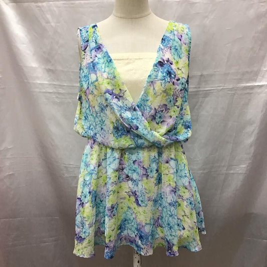 マーキュリーデュオ MERCURYDUO トップス トップス 001320403601 ノースリーブ シフォン チュニック カシュクール FREE 花柄 マルチカラー / マルチカラー /  レディース USED 古着 中古 10115415