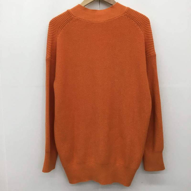 ビューティアンドユースユナイテッドアローズ BEAUTY&YOUTH UNITED ARROWS カーディガン 長袖 1628-199-0878 畦ニット FREE 無地 橙 / オレンジ /  レディース USED 古着 中古 10141343