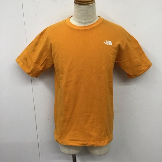 ザノースフェイス THE NORTH FACE Tシャツ 半袖 nt32010 半袖カットソー プリントTシャツ クルーネックカットソー M ロゴ、文字 橙 / オレンジ /  メンズ USED 古着 中古 10123999