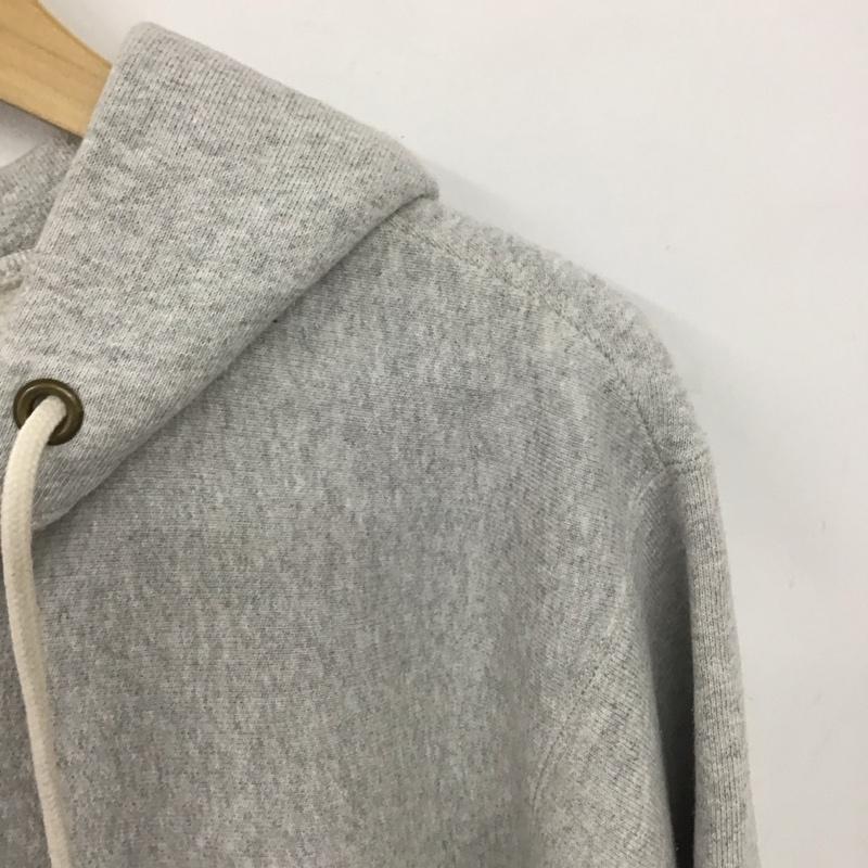 チャンピオン Champion パーカー 長袖 ジップアップパーカー 長袖パーカー カジュアルジャケット XL ロゴ、文字 灰 / グレー /  メンズ USED 古着 中古 10145497