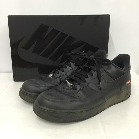 シュプリーム Supreme スニーカー スニーカー CU9225-001 AIR FORCE 1 LOW NIKE 28cm 箱有 28.0cm ロゴ、文字 黒 / ブラック /  メンズ USED 古着 中古 10145134