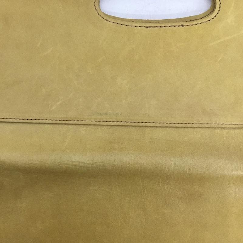 シップス SHIPS クラッチバッグ、パーティバッグ クラッチバッグ、パーティバッグ AMIACALVA 別注 2WAYクラッチバッグ 栃木レザー 二つ折り 無地 キャメル / キャメル /  メンズ USED 古着 中古 10147727